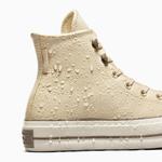 Converse Chuck Taylor All Star Lift Platform Weatherized Leather Unisex Krem Deri Bot