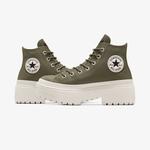 Converse Chuck Taylor All Star Lugged Heel Unisex Yeşil Deri Platform Bot
