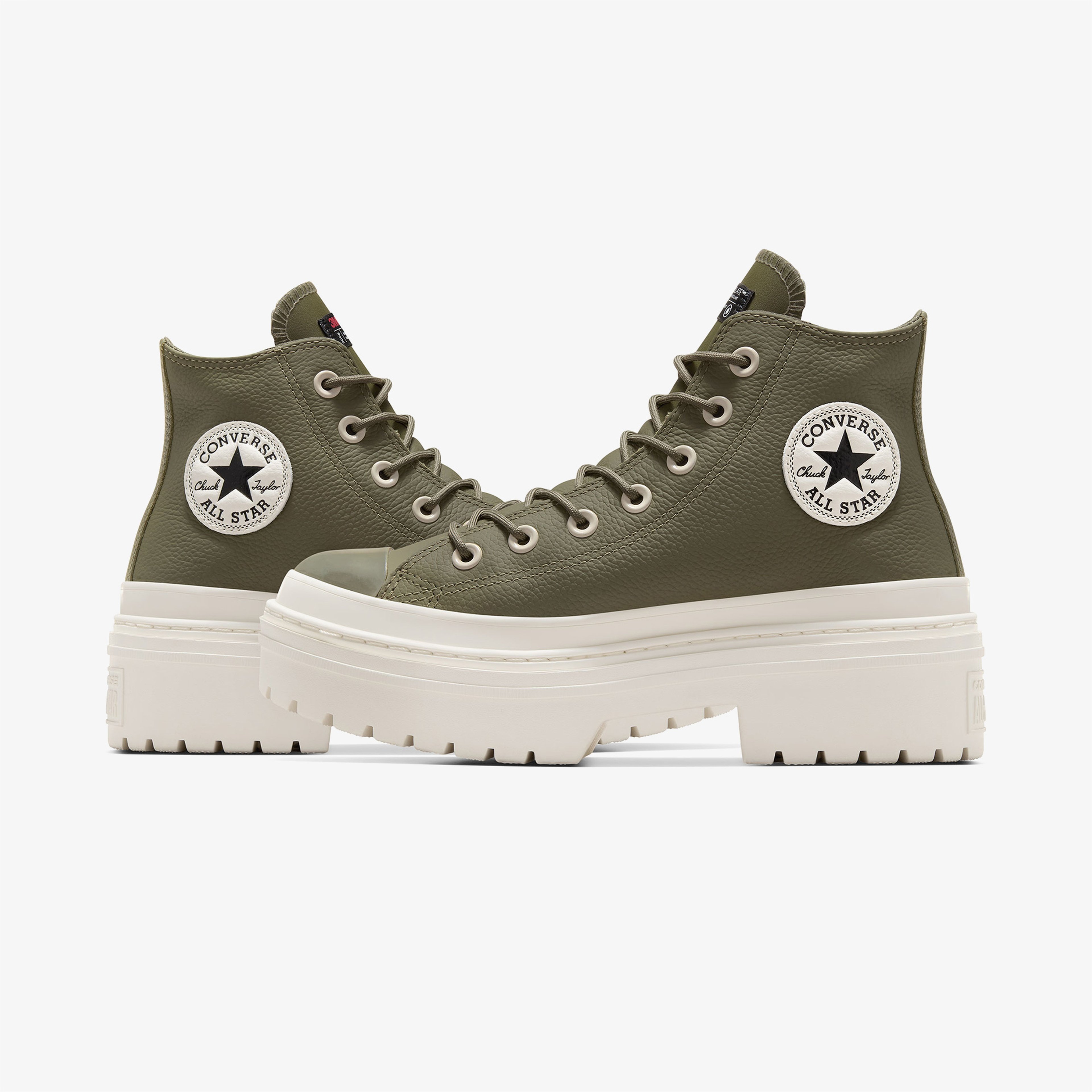 Converse Chuck Taylor All Star Lugged Heel Unisex Yeşil Deri Platform Bot