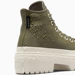 Converse Chuck Taylor All Star Lugged Heel Unisex Yeşil Deri Platform Bot