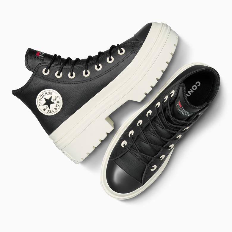 Converse Chuck Taylor All Star Lugged Heel Unisex  Siyah Deri Platform Bot
