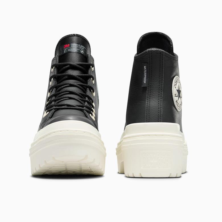 Converse Chuck Taylor All Star Lugged Heel Unisex  Siyah Deri Platform Bot