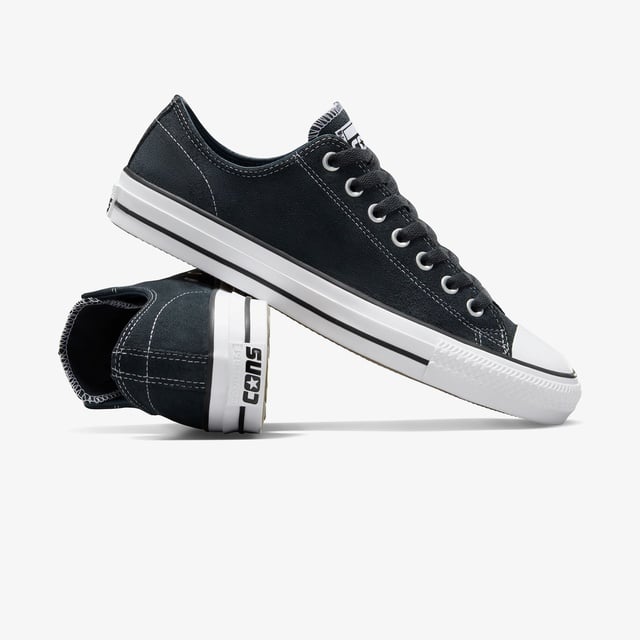 Converse Chuck Taylor All Star Pro Unisex Siyah Süet Sneaker - Görsel 6