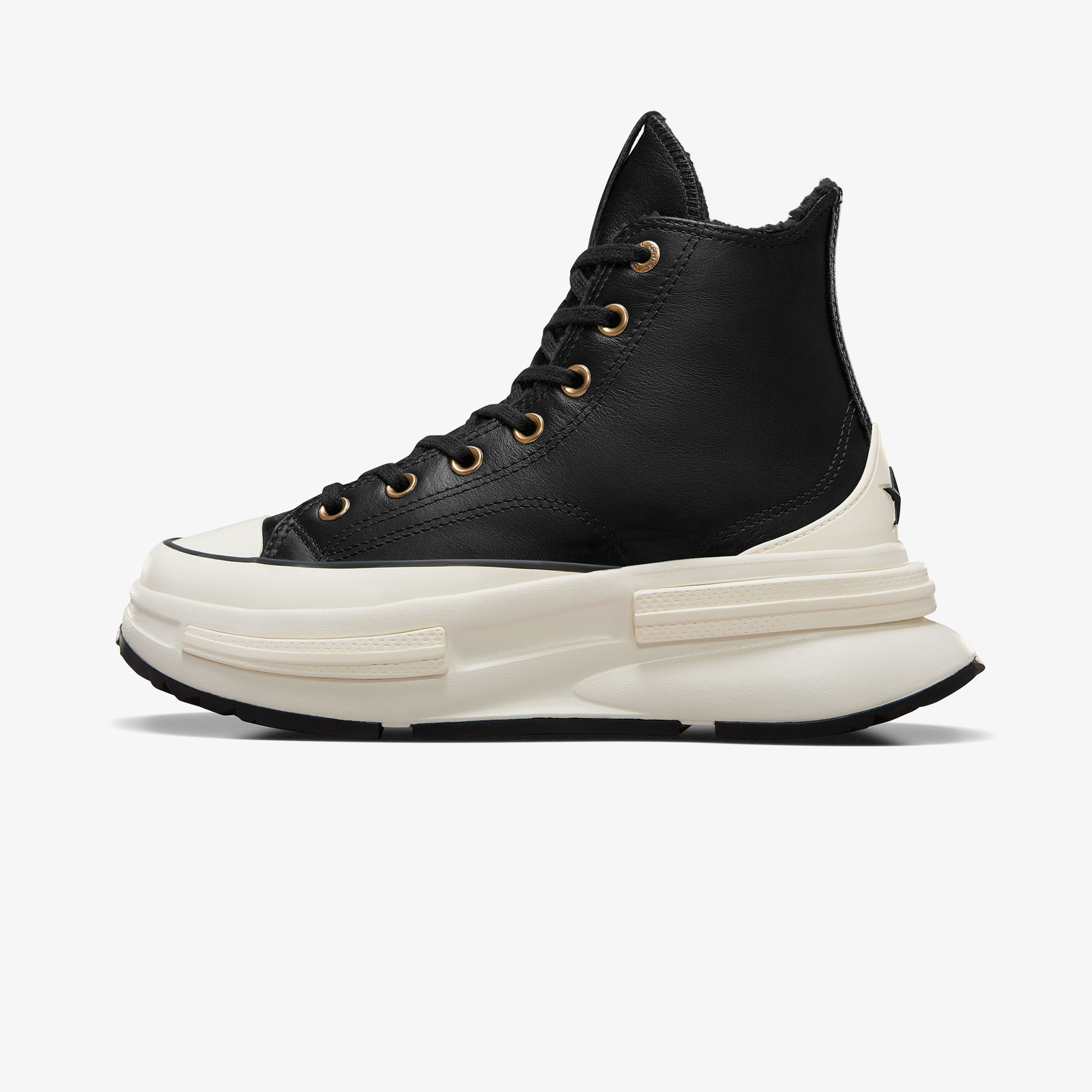 Converse Run Star Legacy CX Unisex Siyah Deri Platform Sneaker