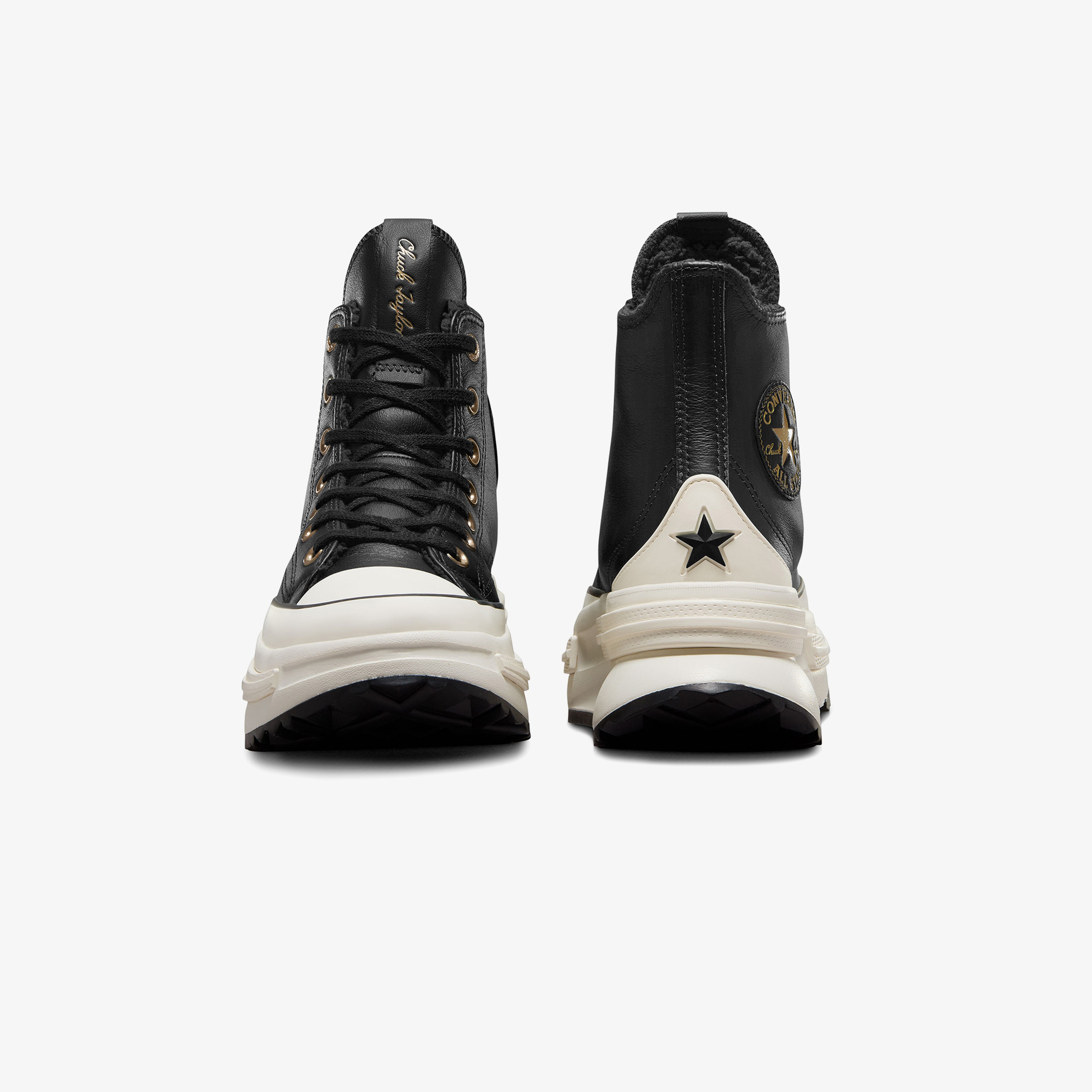 Converse Run Star Legacy CX Unisex Siyah Deri Platform Sneaker