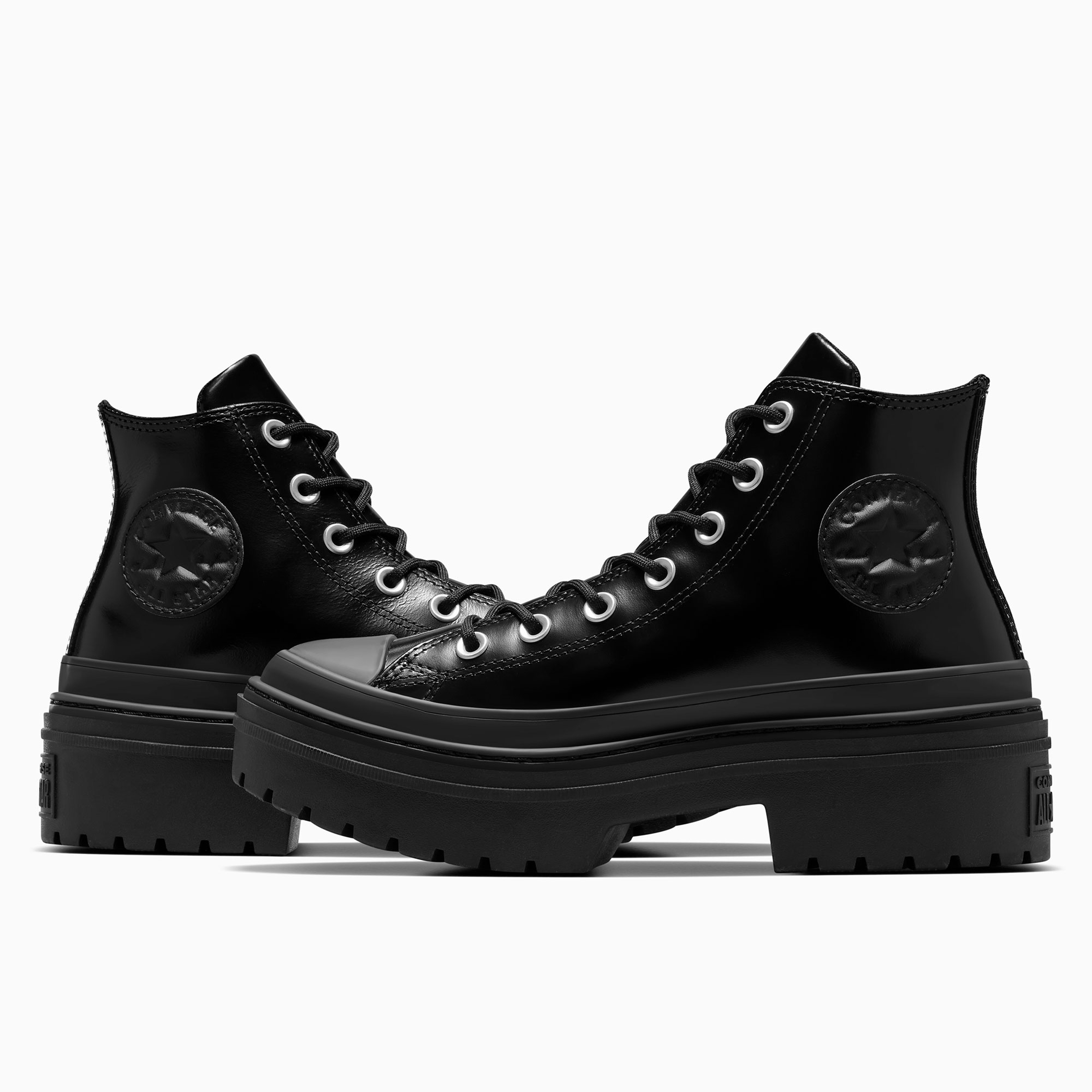 Converse Chuck Taylor All Star Lugged Heel Unisex Siyah Deri Platform Bot