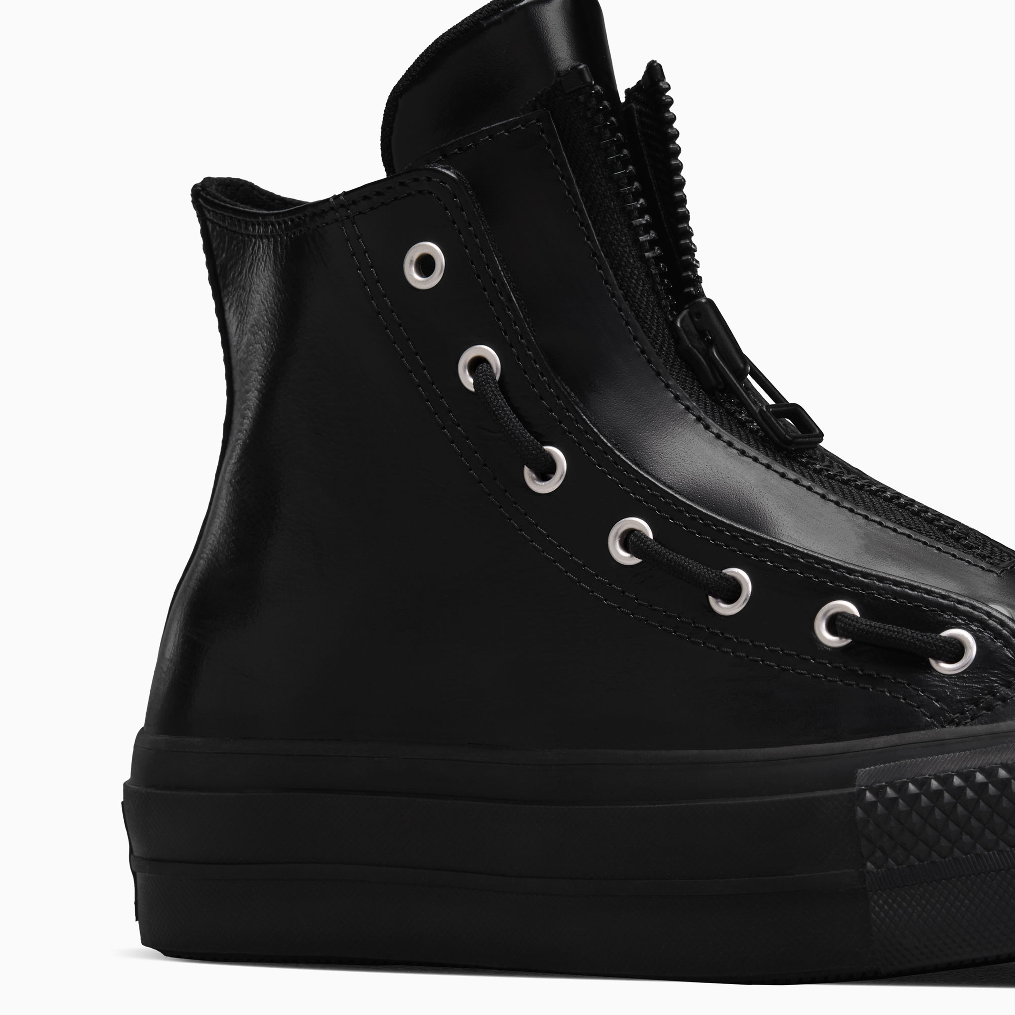 Converse Chuck Taylor All Star Lift Unisex Siyah Deri Bot