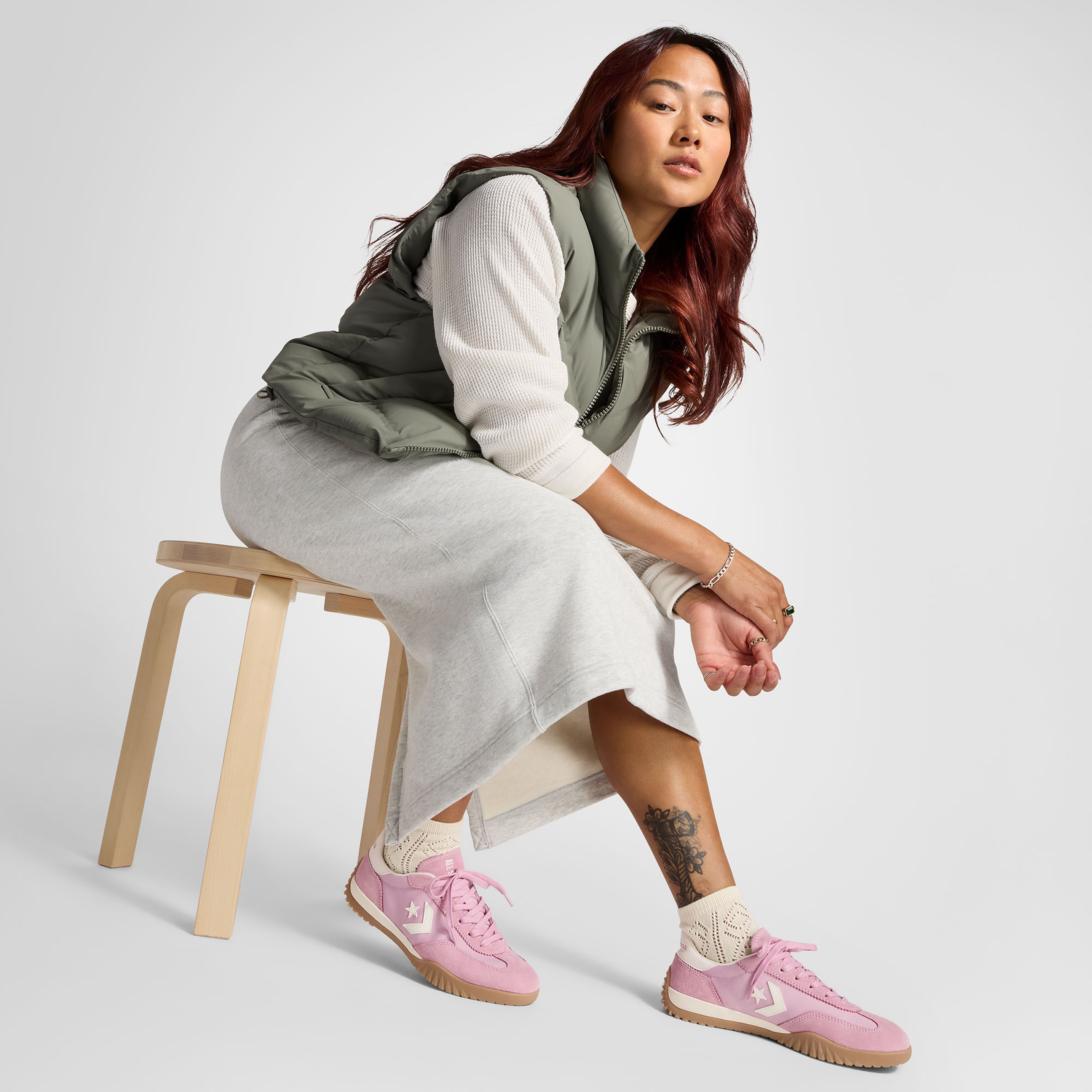 Converse Run Star Trainer Unisex Pembe Süet Sneaker