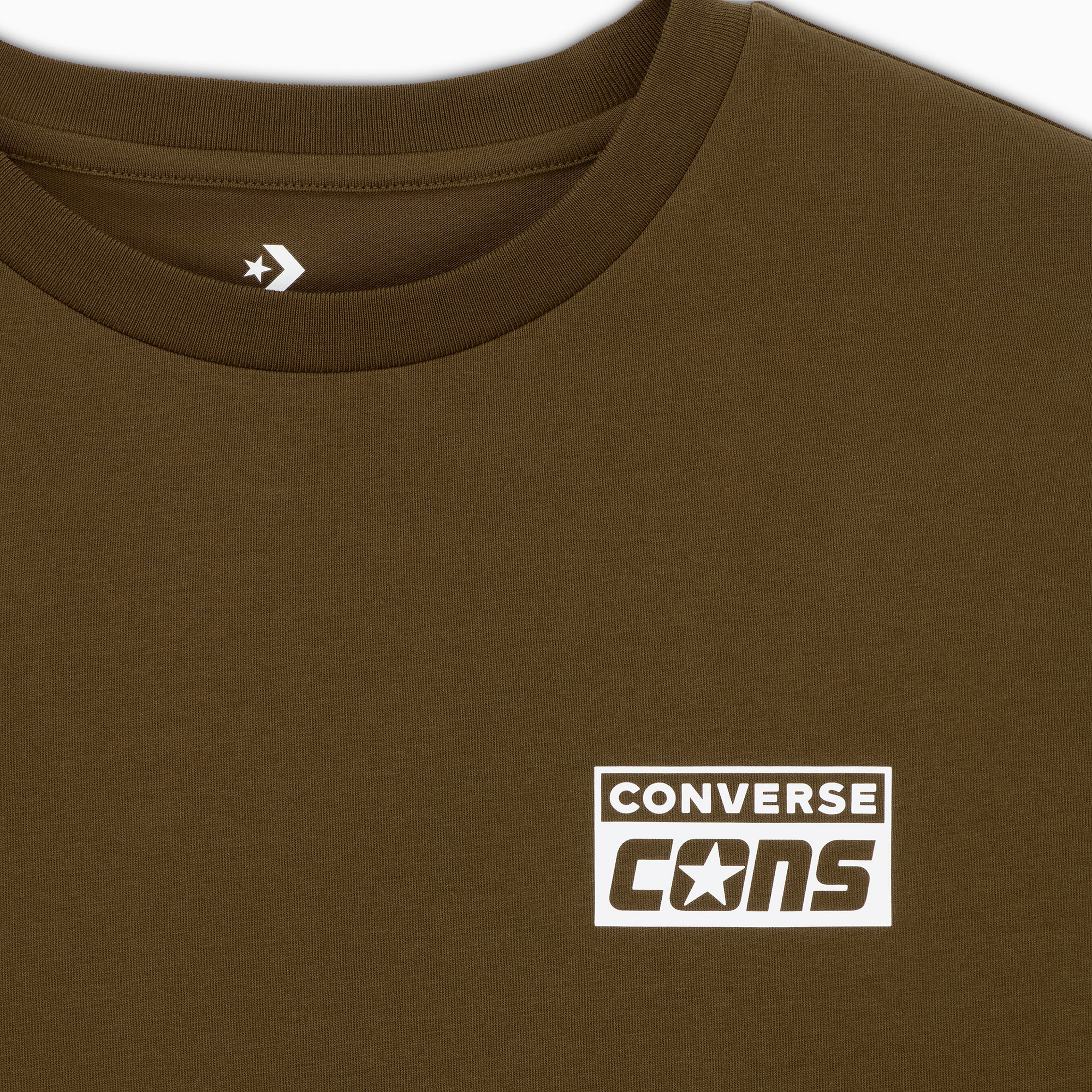 Converse CONS Grafik Baskılı Erkek Kahverengi T-Shirt