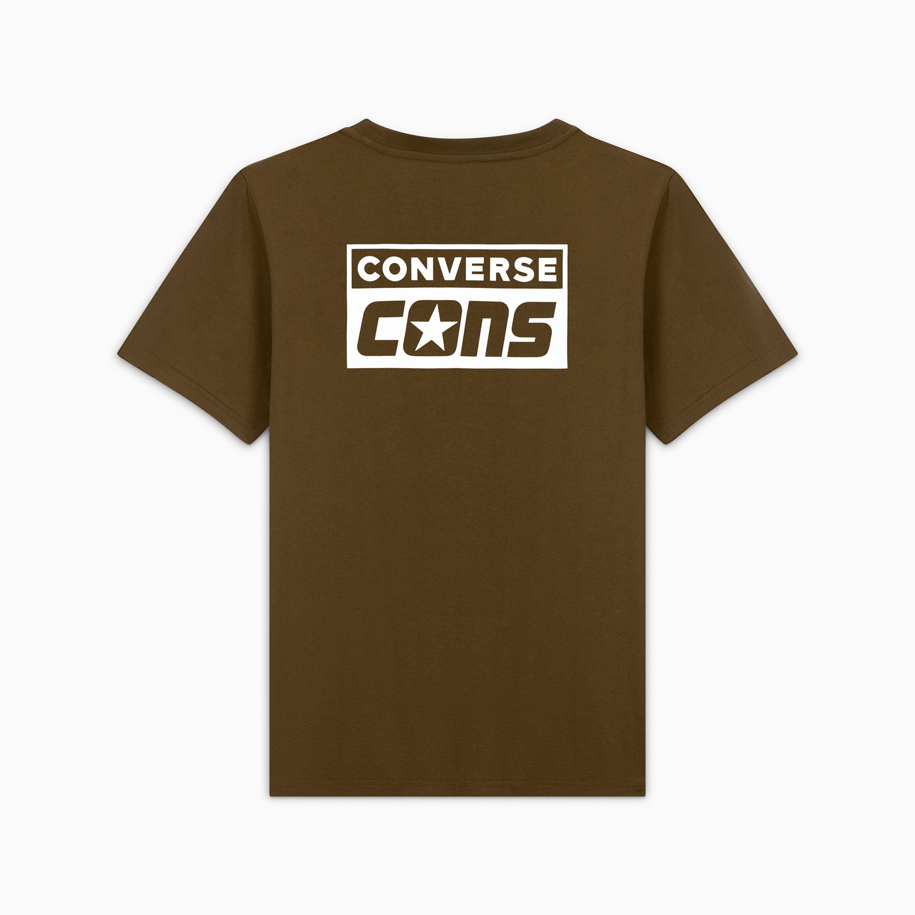Converse CONS Grafik Baskılı Erkek Kahverengi T-Shirt