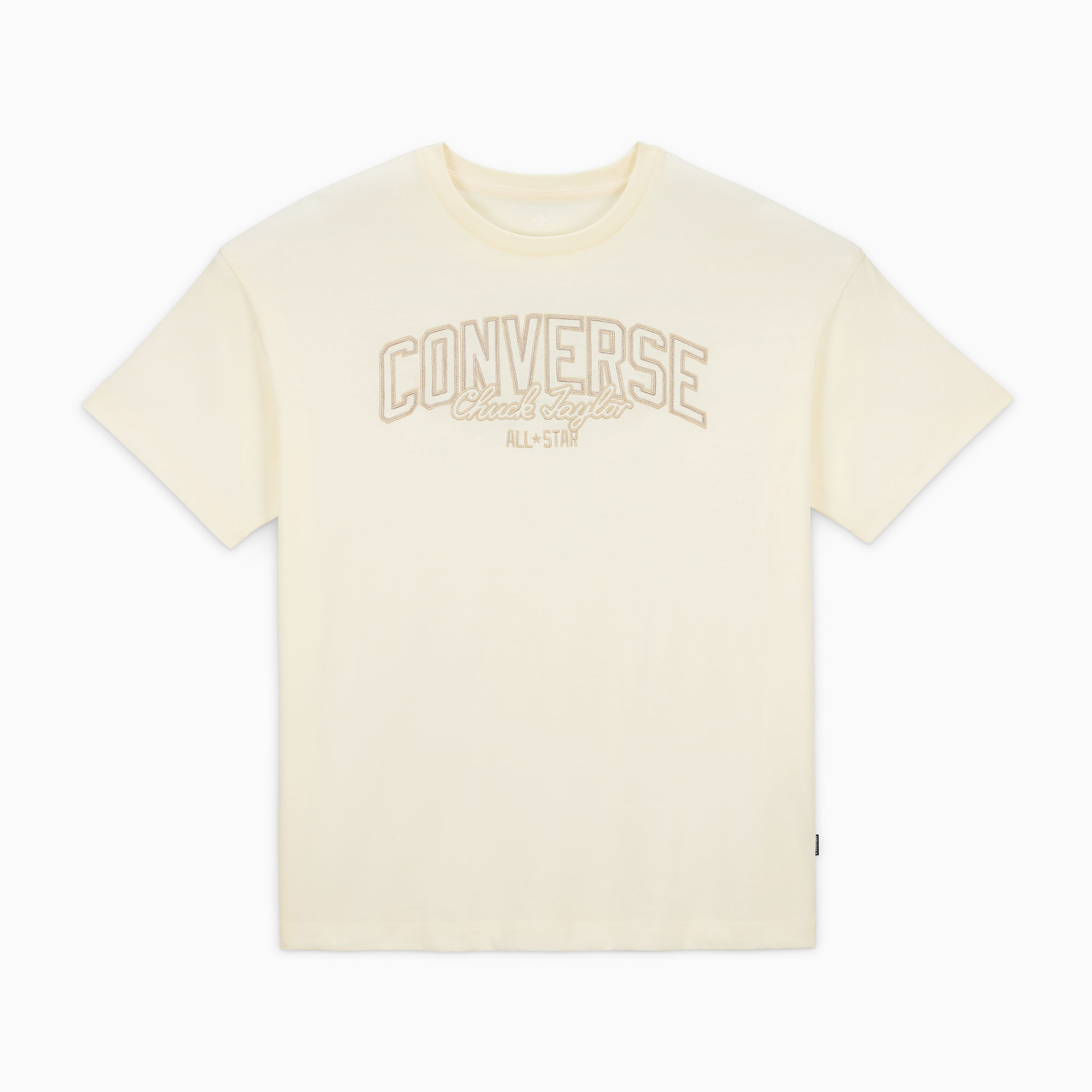 Converse Classic Kadın Baskılı Krem T-Shirt
