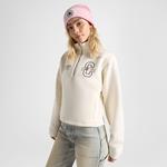 Converse Classic Kadın Yarım Fermuarlı Krem Sweatshirt