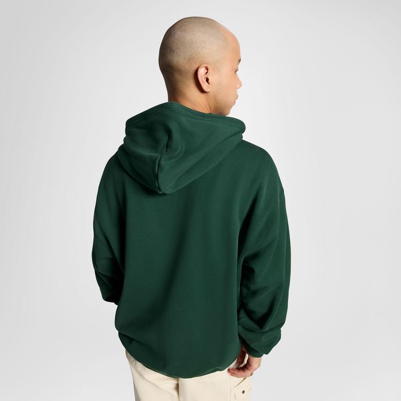Converse Retro Erkek Fermuarlı Yeşil Hoodie