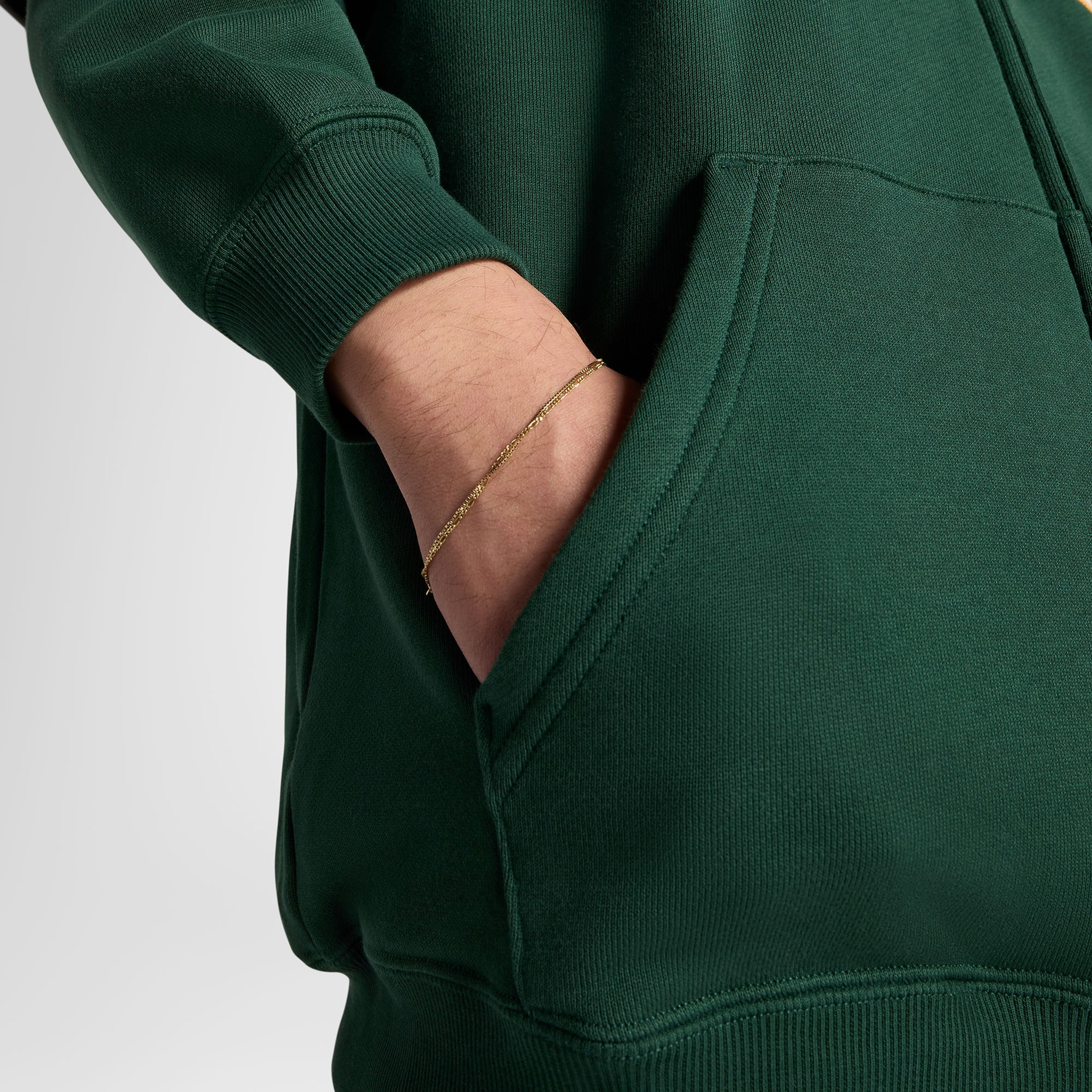 Converse Retro Erkek Fermuarlı Yeşil Hoodie