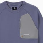Converse Classic Erkek Loose Fit Mor Sweatshirt