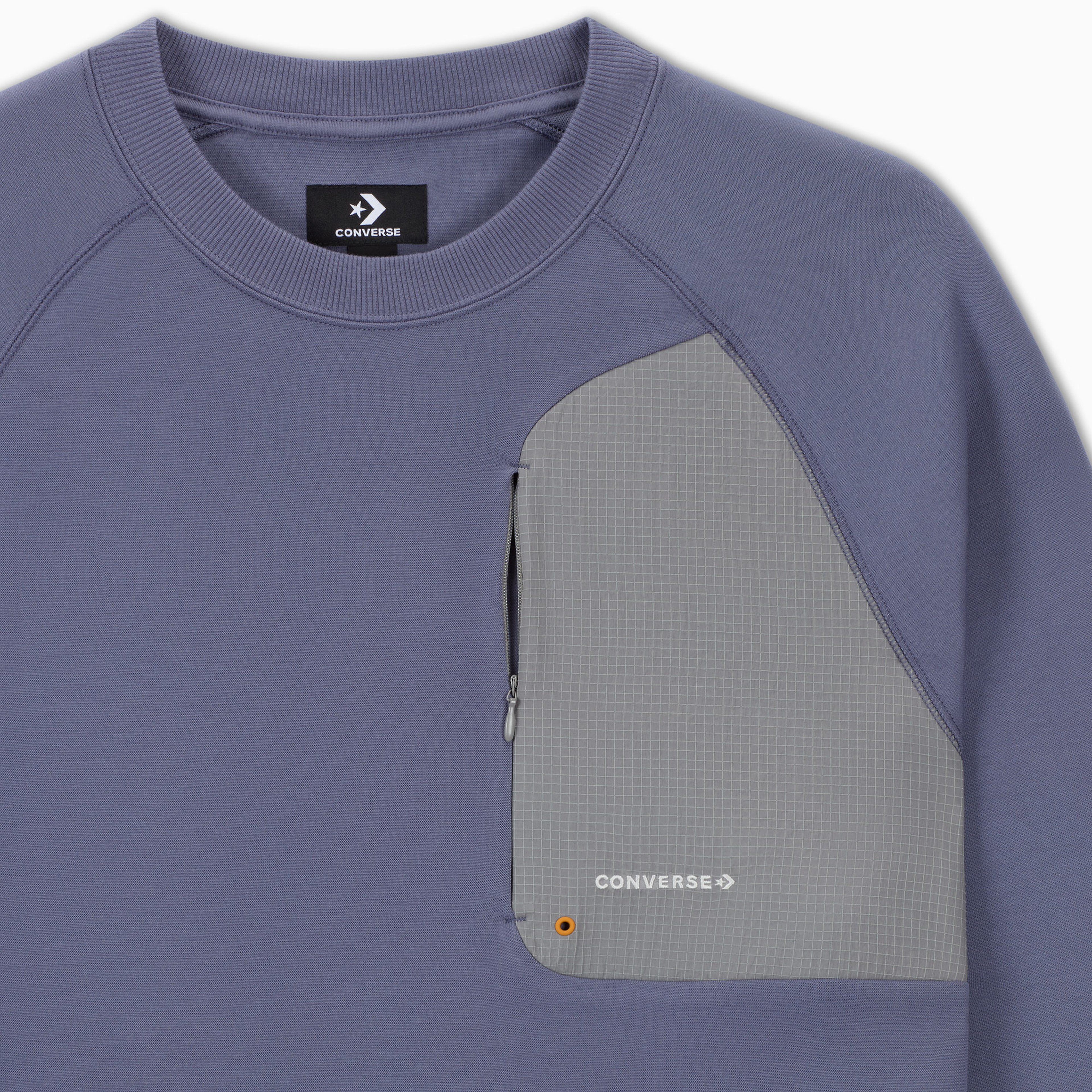 Converse Classic Erkek Loose Fit Mor Sweatshirt