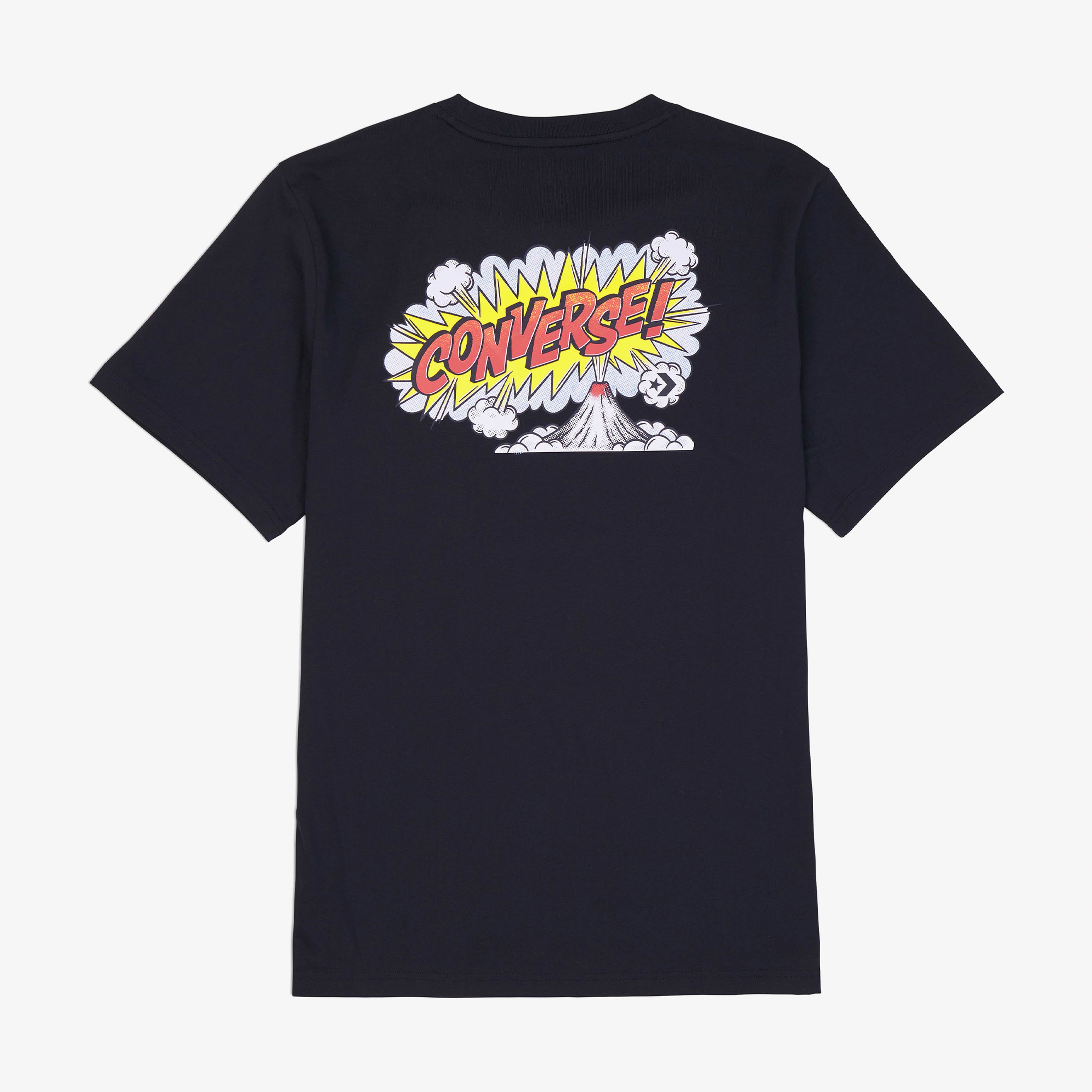 Converse Classic Erkek Grafik Baskılı Siyah T-Shirt