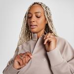 Converse Classic Yarım Fermuarlı Kadın Kahverengi Sweatshirt