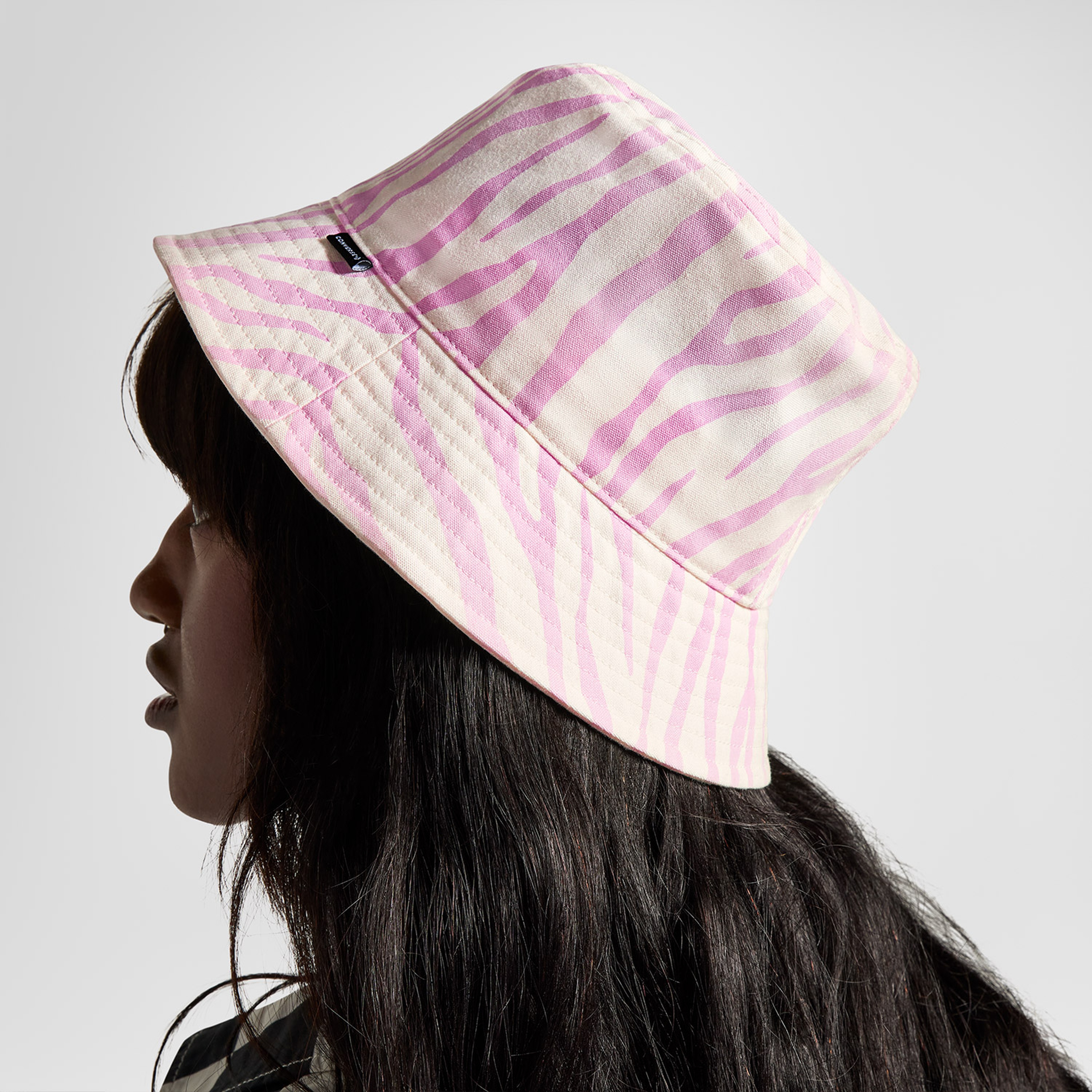 Converse Classic Unisex Zebra Desenli Lila Şapka