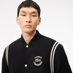 Erkek Hakim Yaka Siyah Bomber Ceket