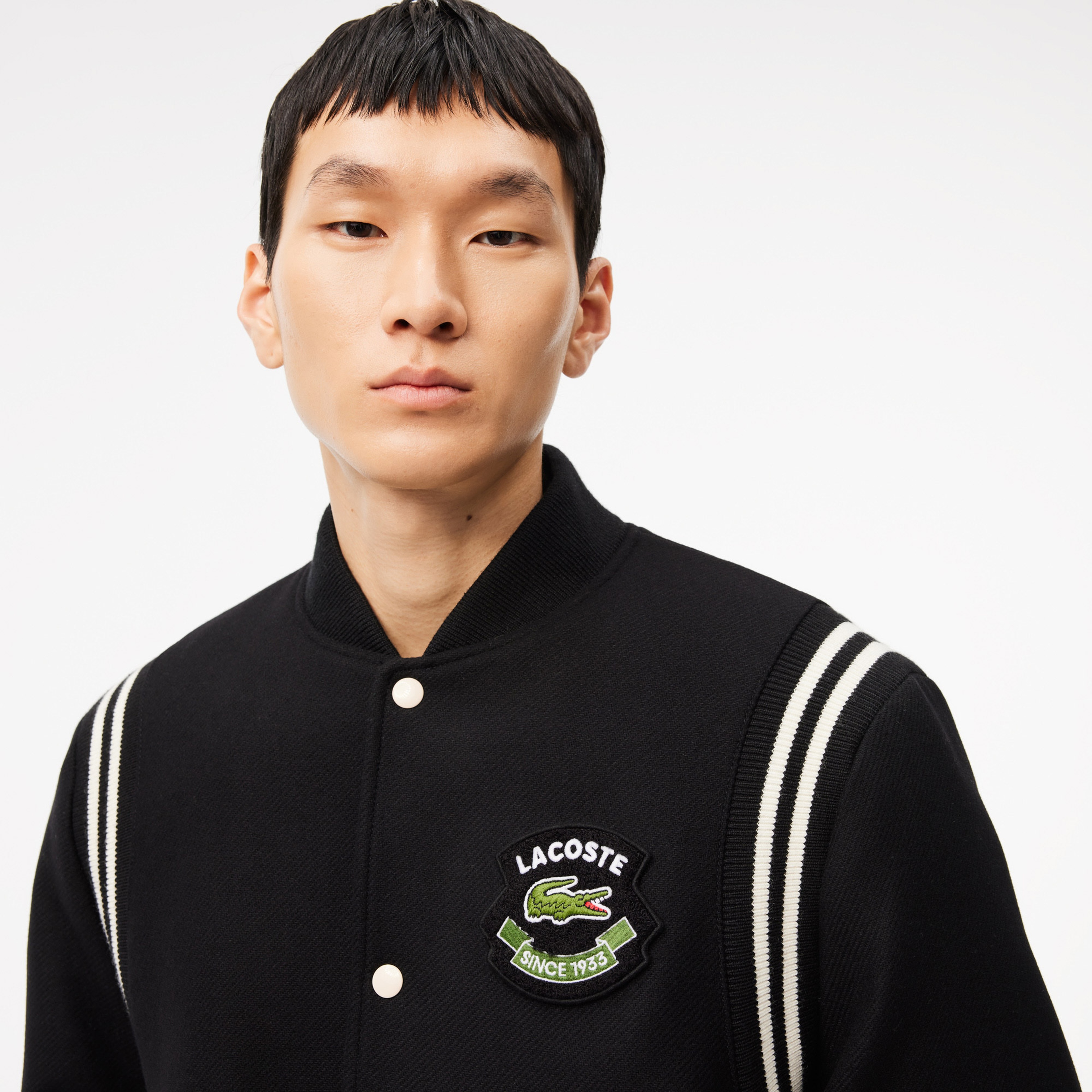 Erkek Hakim Yaka Siyah Bomber Ceket