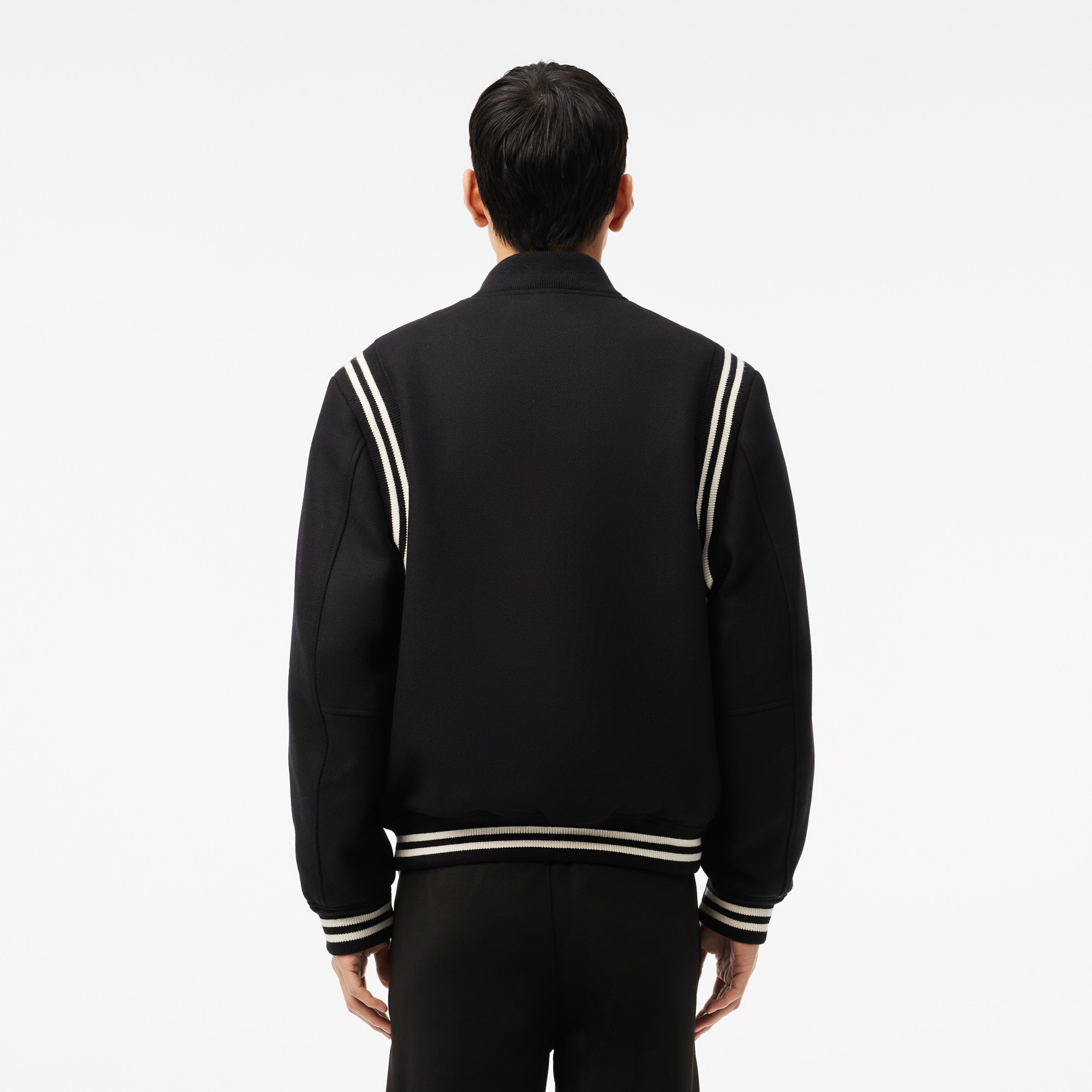 Erkek Hakim Yaka Siyah Bomber Ceket