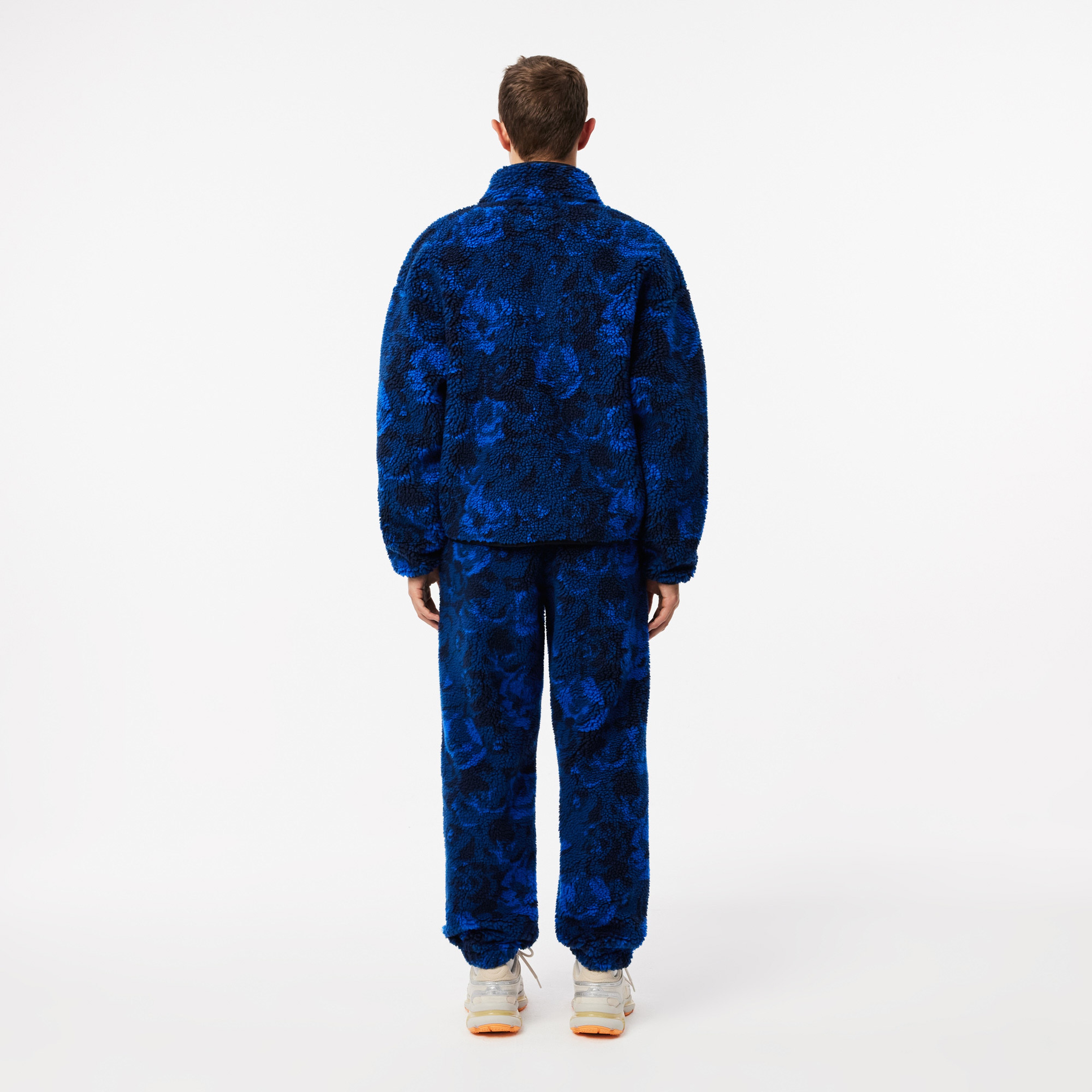 Erkek Tapered Fit Desenli Lacivert Eşofman Altı