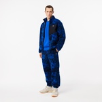 Erkek Tapered Fit Desenli Lacivert Eşofman Altı