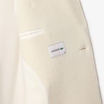 Kadın Regular Fit Yün Krem Palto