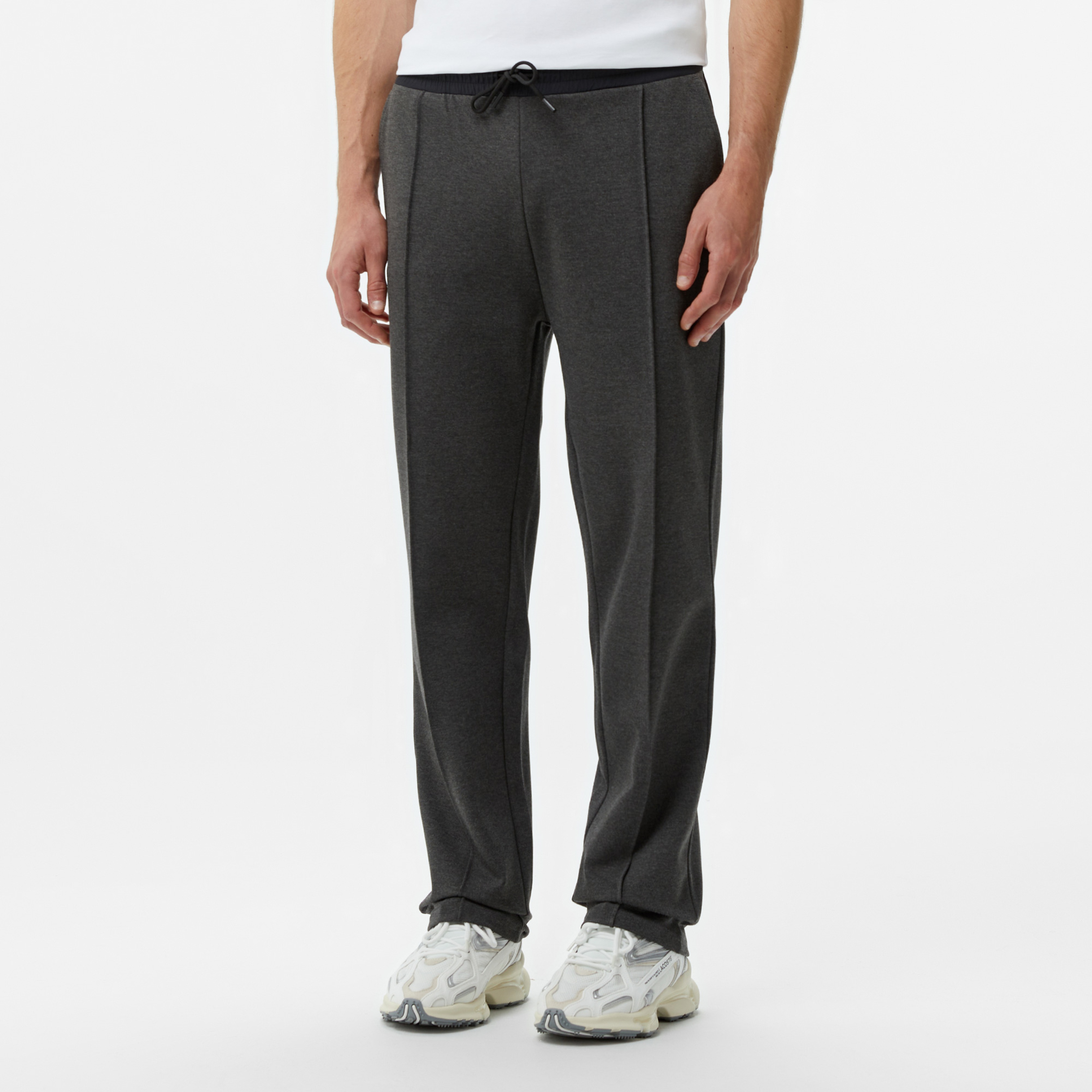 Erkek Tapered Fit Chino Gri Pantolon