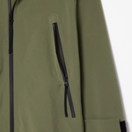 Kadın Oversize Fit Kapüşonlu Haki Trençkot