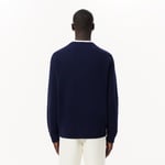 Erkek Relaxed Fit V Yaka Lacivert Hırka