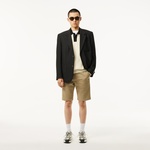 Erkek Relaxed Fit Polo Yaka Yün Krem Kazak