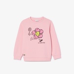 Çocuk Baskılı Pembe Sweatshirt