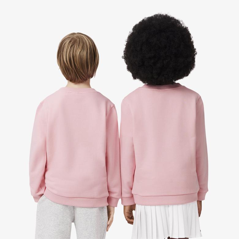 Çocuk Baskılı Pembe Sweatshirt
