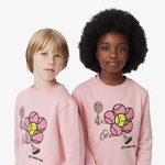 Çocuk Baskılı Pembe Sweatshirt