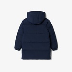 Çocuk Kapüşonlu Lacivert Şişme Mont