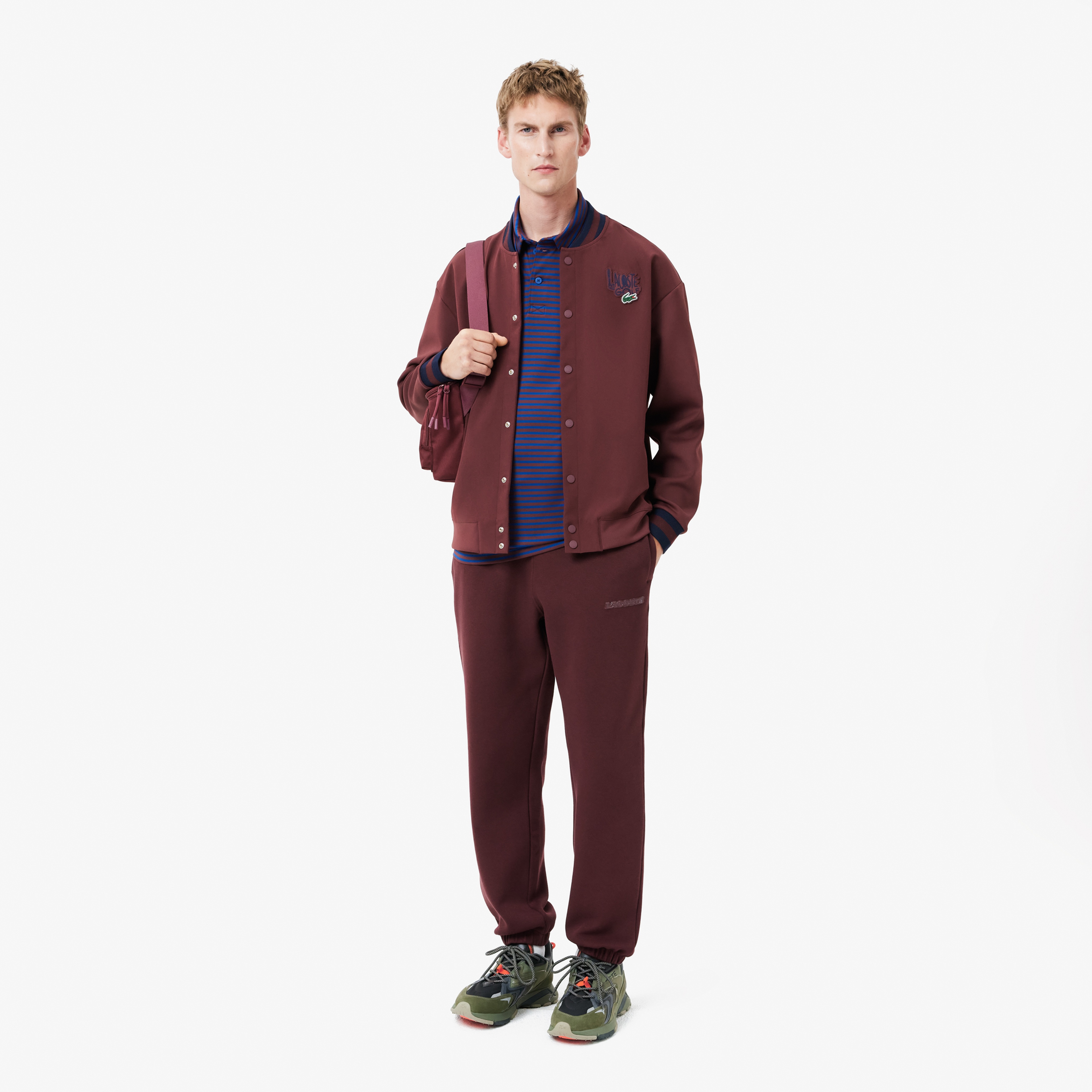 Erkek Regular Fit Bordo Eşofman Altı