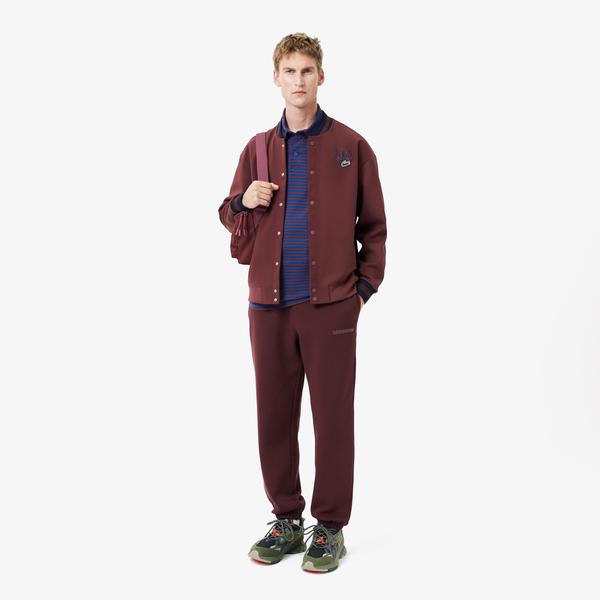 Erkek Regular Fit Bordo Eşofman Altı