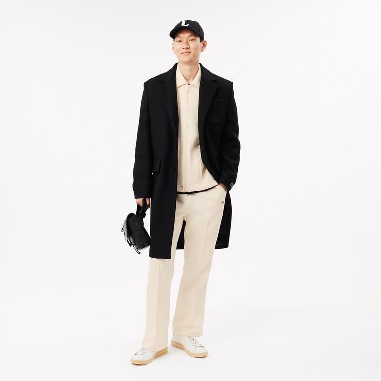 Erkek Regular Fit Fermuarlı Krem Sweatshirt