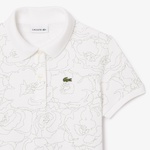 Kız Çocuk Baskılı Beyaz Elbise