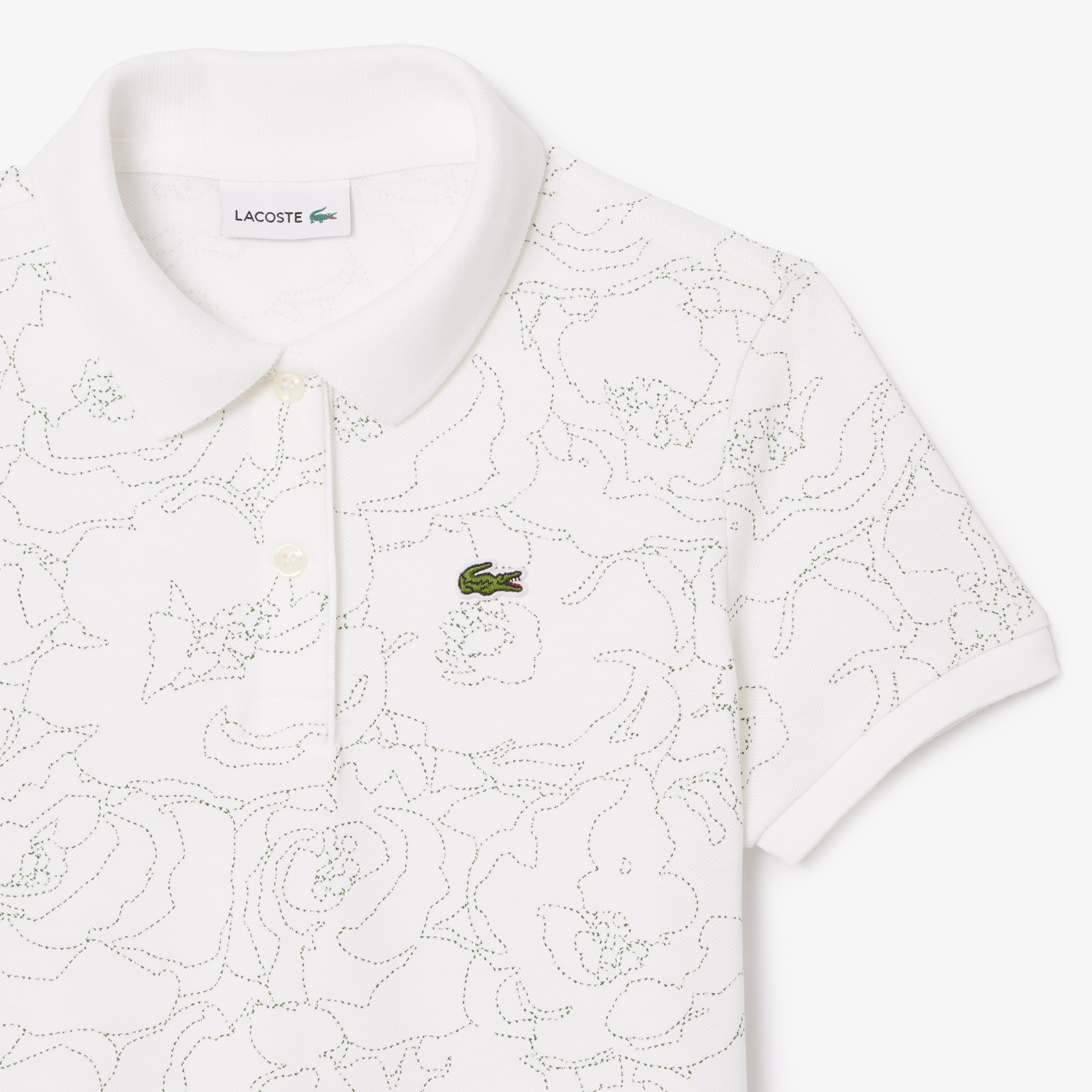 Kız Çocuk Baskılı Beyaz Elbise