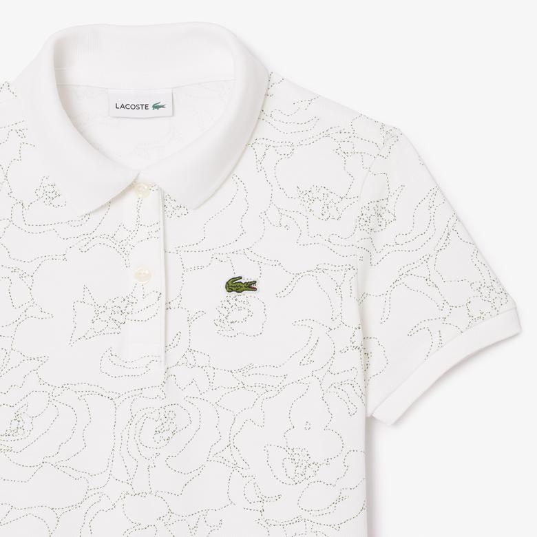 Kız Çocuk Baskılı Beyaz Elbise