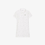 Kız Çocuk Baskılı Beyaz Elbise