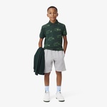 Çocuk Baskılı Koyu Yeşil Polo