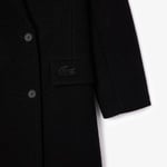 Kadın Regular Fit Yün Siyah Palto