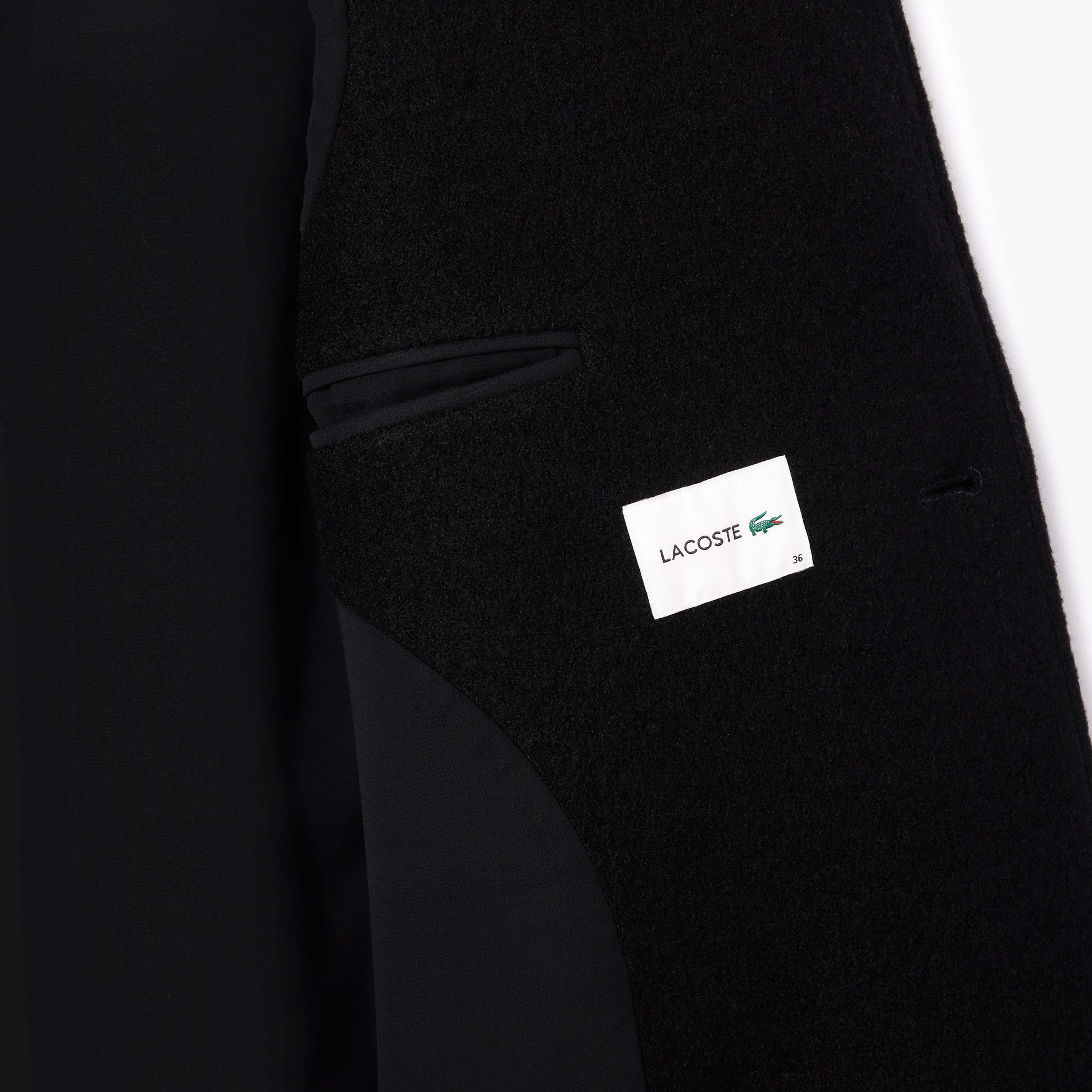 Kadın Regular Fit Yün Siyah Palto