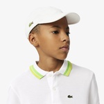 Erkek Çocuk Kısa Kollu Beyaz Polo