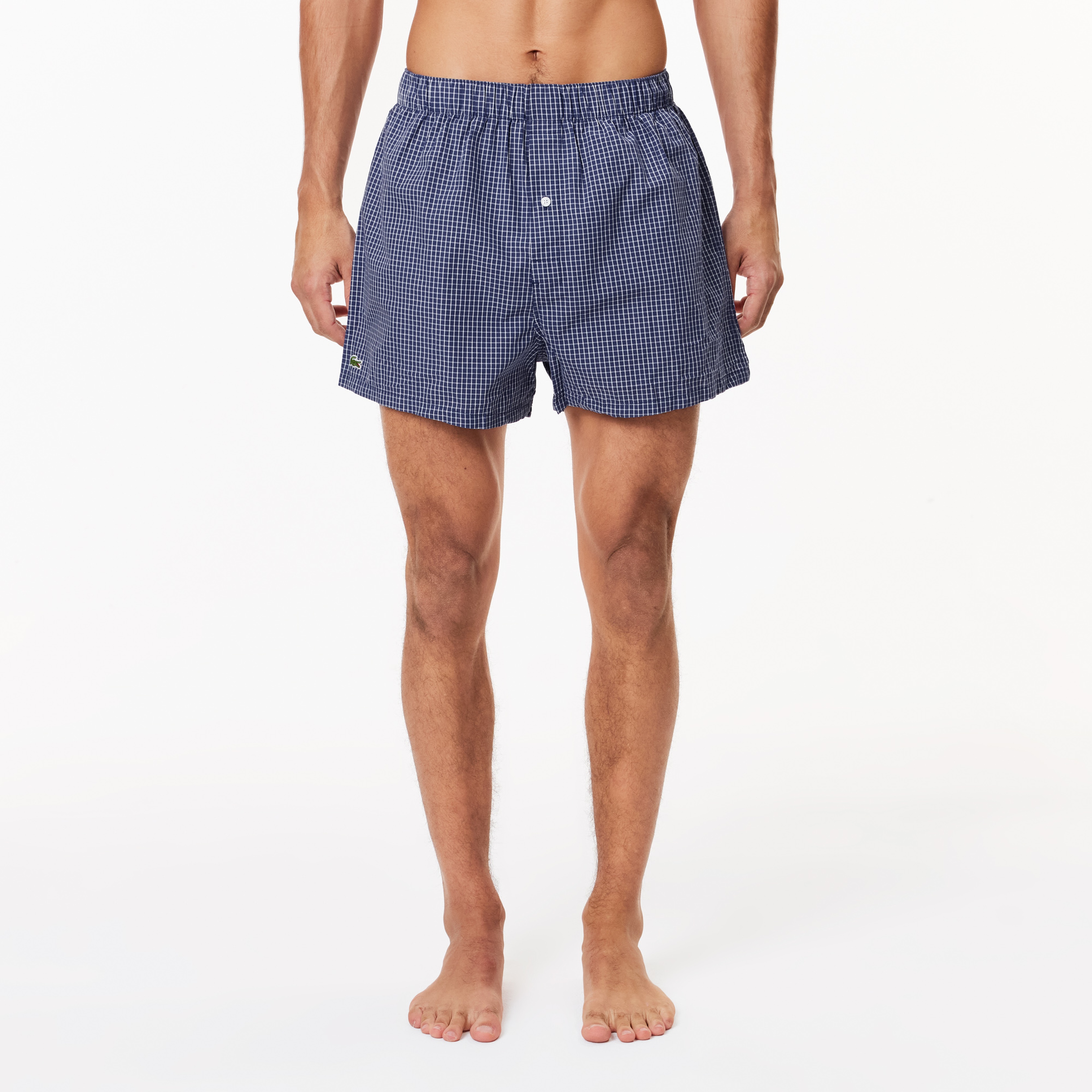 Erkek Çizgili 3'lü Mavi Boxer