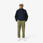 Lacoste Çocuk Uzun Kollu Boğazlı Yaka Lacivert T-Shirt